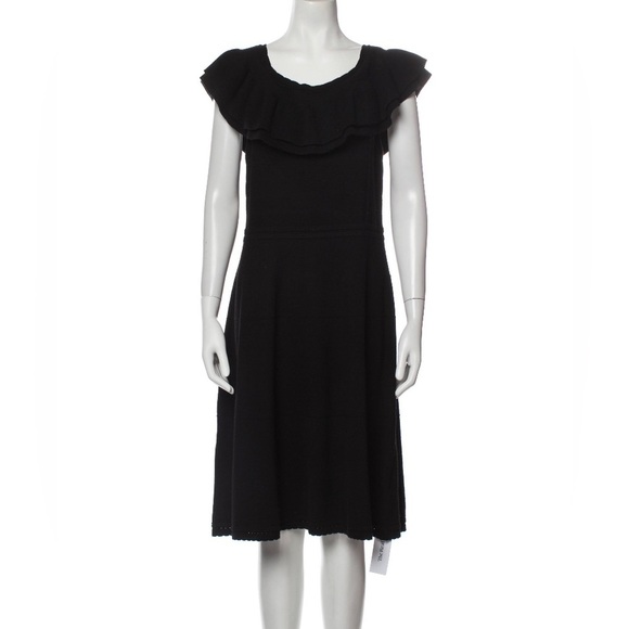 Saks Fifth Avenue Scoop Neck Knee-Length Dress Size: L - Picture 1 of 3